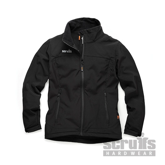 Scruffs - Veste noire Trade Softshell pour femmes - Taille 40