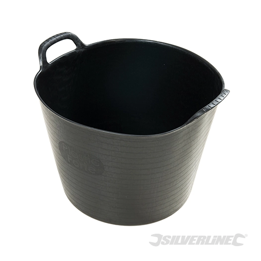 Silverline - Seau de chantier flexible - Capacité : 42 Litres / 113 kg