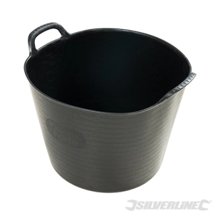 Silverline - Seau de chantier flexible - Capacité : 42 Litres / 113 kg