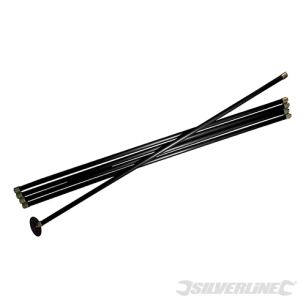Silverline - Kit cannes de curage 2 m extra-longues, 7 pcs - Kit cannes de curage, 7 pcs