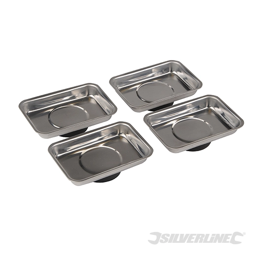 Silverline - Plateaux magnétiques, 4 pcs - 95 x 65 mm
