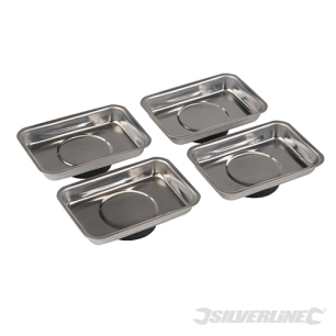 Silverline - Plateaux magnétiques, 4 pcs - 95 x 65 mm