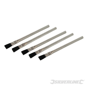 Silverline - Pinceaux à flux de soudure, 5 pcs - 15 mm