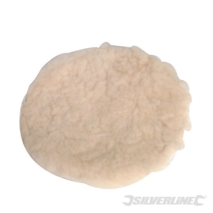 Silverline - Bonnet de polissage auto-agrippant en laine d'agneau - 125 mm