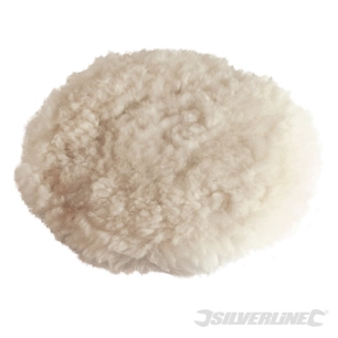 Silverline - Bonnet de polissage auto-agrippant en laine d'agneau - 180 mm