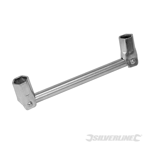 Silverline - Clé d échafaudage double embout - 7/16'' et 1/2''