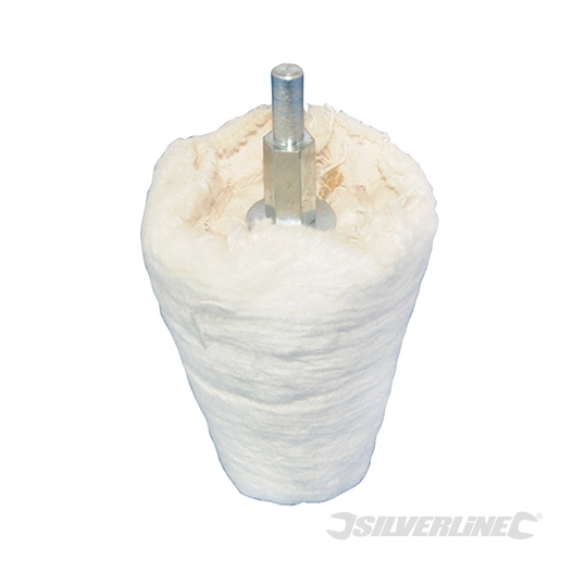 Silverline - Tampon de polissage conique - 50 mm