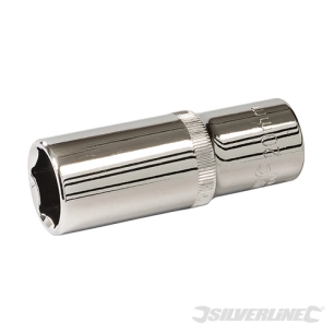 Silverline - Douille métrique profonde 1/2'' avec entraînement à 6 pointes - 20 mm