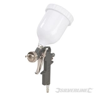 Silverline - Pistolet à peinture à alimentation par gravité - 500 ml