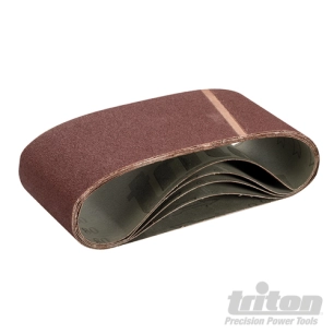 Triton - Bandes abrasives 100 x 610 mm, 5 pcs - Grain 80