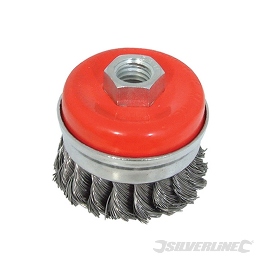 Silverline - Brosse coupe à fils d'acier torsadés - 65 mm