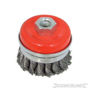 Silverline - Brosse coupe à fils d'acier torsadés - 65 mm