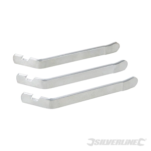 Silverline - Démonte-pneus en métal, 3 pcs - 110 mm