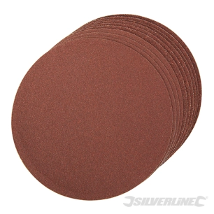 Silverline - Disques abrasifs autocollants de 150 mm, 10 pcs - Grains : 2 x 60, 4 x 80 et 4 x 120