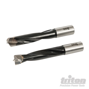 Triton - Forets pour chevilleuse tourillonneuse 8 mm, 2 pcs - TDJDB8