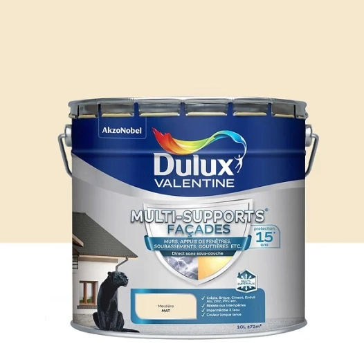 Peinture multi-supports façade 10 litres - coloris meuliere - DULUX VALENTINE