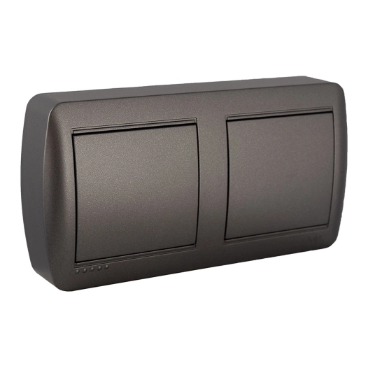 Double Enregistrement D'épissage Et De Dérivation. De Surface. Série Murale Mur64ngu Solera