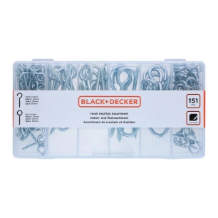 Assortiment De Crochets Et Œils, 151 Pièces St Black+Decker