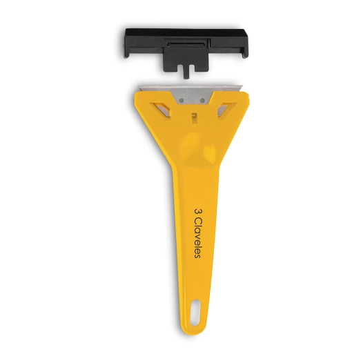 Grattoir À Verre 14,5 Cm. Lame De 60mm. Présentée Sur Présentoir Suspendu.