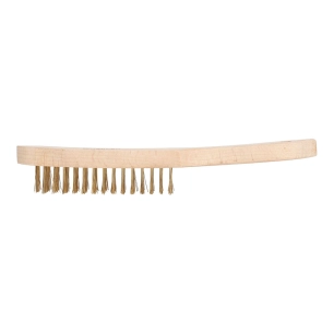 Brosse Métallique Avec Revêtement En Cuivre Et Manche En Bois, 4x15 Workpro