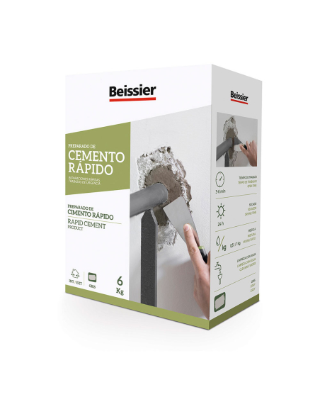 Ciment Rapide Beissier 6kg Prise ultra-rapide pour scellements et fixations. - BEISSIER