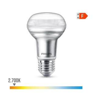 Ampoule Led 36d 4,5w R63, 345im E27 2700k. Philips