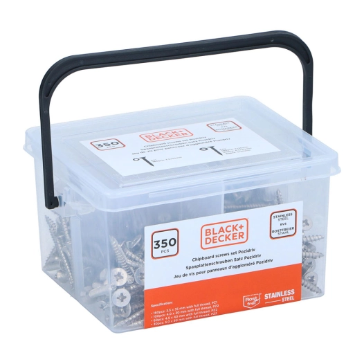 Jeu De Vis Pour Panneaux De Particules Black+Decker Ss