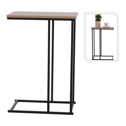 Table Auxiliaire Avec Plateau Mdf Naturel, Nb1510080, Basics