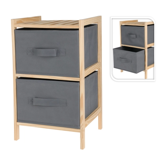 Meuble De Salle De Bain 2 Compartiments Pour Le Rangement 27,5x25x46cm, 784630100. Storage Solutions