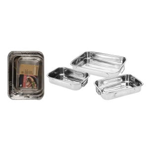 Set 3 Plateaux En Acier Inoxydable, A12402130, Excellent Articles Ménagers