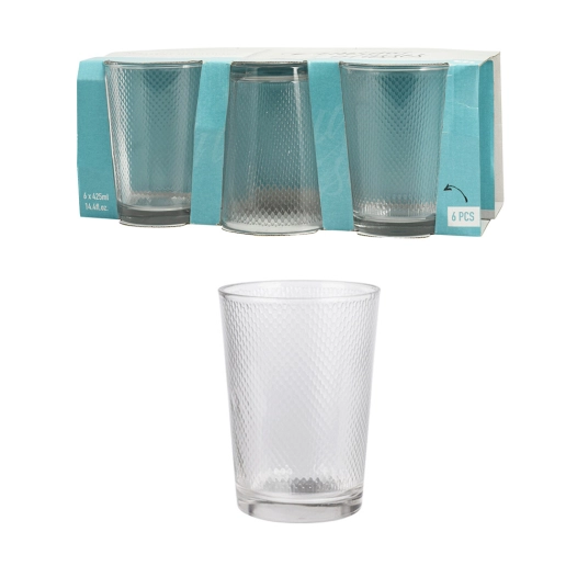 Set 6 Verres À Eau 425ml, Ye6000770, Excellent Articles Ménagers