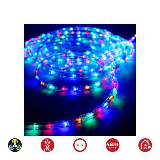 Flexiled Tube 2 Ways 48m.Multicolor 30 Leds/M