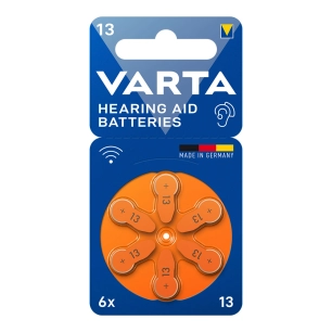 Batterie Pour Appareils Auditifs Varta Piles Pour Appareils Auditifs 13 (UNITÉ Blister 6)