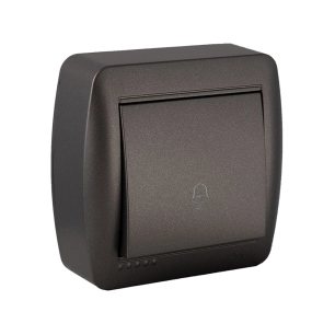 Bouton De Sonnerie 10a 250v~. De Surface. Série Murale Mur03ngu Solera