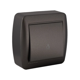 Bouton Lumineux 10a 250v~. De Surface. Série Murale Mur04ngu Solera