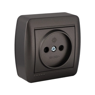Base Fixe 2p, 16a 250v~. De Surface. Série Murale Mur07ngu Solera