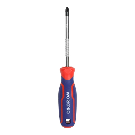 Tournevis Phillips Cr-V Avec Manche Tricolore, Ph2x150mm Workpro