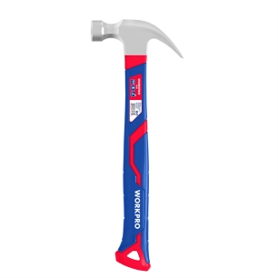 Marteau À Griffes Courbe Workpro 450g (16OZ) Avec Manche En Fibre De Verre