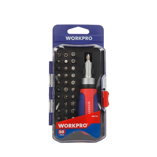 Ensemble De Tournevis À Cliquet Workpro 38 Pièces