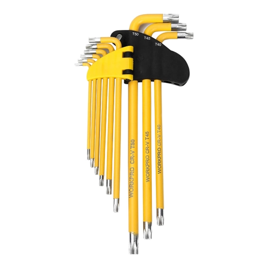 Jeu De 9 Clés Torx À Bras Long Workpro