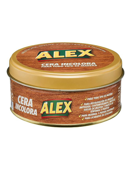 Alex Cire Bois Incolore 250g Nourrit, protège et fait briller le bois - ALEX