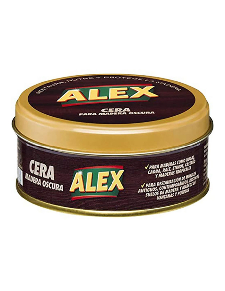Cire Foncée Bois Alex 250g Nourrit & Protège Bois Foncés - ALEX