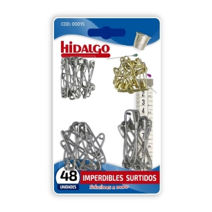 Blister 48 Épingle Assortiment Hidalgo