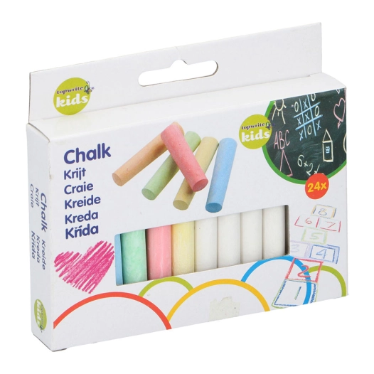 Jeu De Craies 8 X 1 X 1 Cm 24 Pièces Topwrite Kids