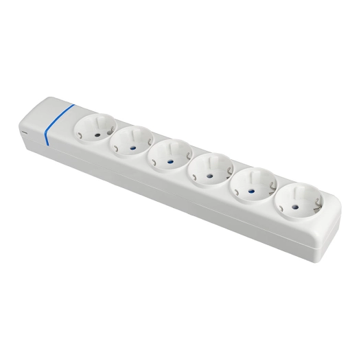 Multiple Base With 6 Outlets 2p+E, 16a 250v. 8006p Solera