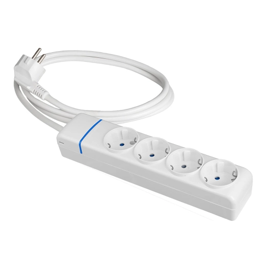Extender With 4 2p+E Sockets, 16a 250v 1.5 M Cable H05vv-F 3g1.5mm². 8014p Solera