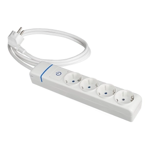 Extender With 4 2p+E Sockets, 16a 250v With Light Switch. 1.5 M Of Cable H05vv-F 3g1.5mm². 8014pil Solera