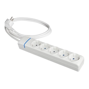 Extender With 5 2p+E Sockets, 16a 250v 1.5 M Cable H05vv-F 3g1.5mm². 8015p Solera
