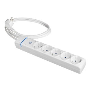 Extender With 5 2p+E Sockets, 16a 250v With Light Switch. 1.5 M Of Cable H05vv-F 3g1.5mm². 8015pil Solera