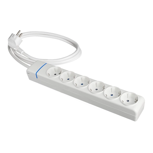 Extender With 6 2p+E Sockets, 16a 250v 1.5 M Cable H05vv-F 3g1.5mm². 8016p Solera